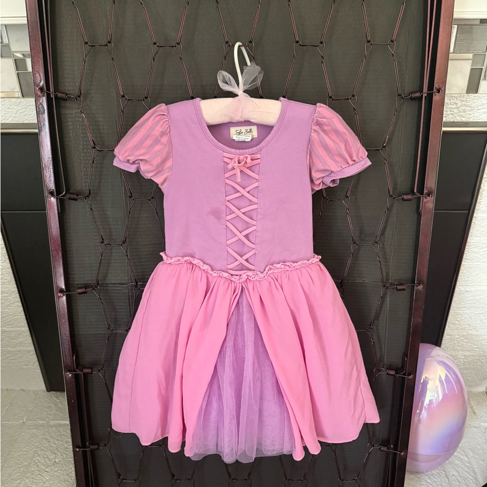 Charming Pink and Purple Kids Dress